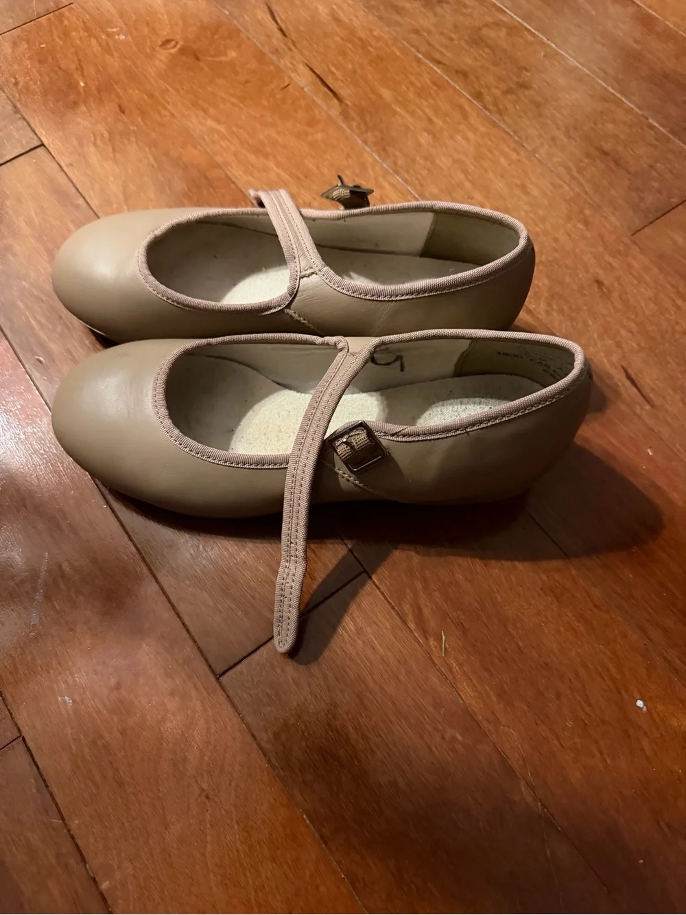 Capezio Girls' Tan Mary Jane Tap Shoes